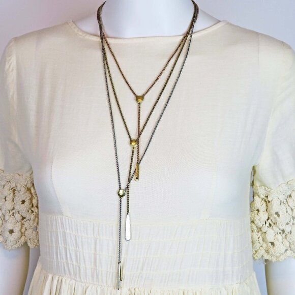 Lucky Brand Interchangeable Multi Strand Necklace - Picture 1 of 5